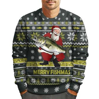 Bass Fishing Movie Ugly Christmas Sweater for Men Women - Thegiftio UK