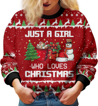 Christmas Tree Christmas Ugly Holiday Sweater for Men Women, Xmas Snow Unisex Long Sleeve Sweater - Thegiftio UK