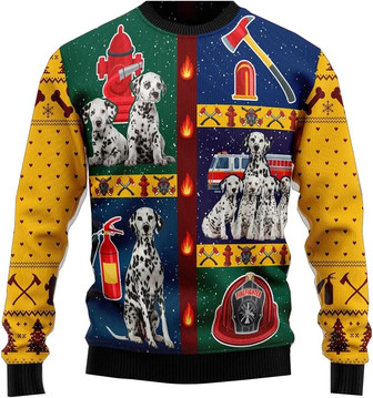 Firefighter, 02 Firefighter Christmas Sweaters for Women - Thegiftio UK
