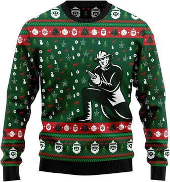 Firefighter, 05 Firefighter Christmas Sweaters for Women - Thegiftio UK