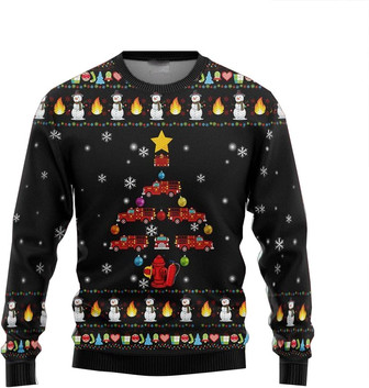 Firefighter, 19 Firefighter Christmas Sweaters for Women - Thegiftio UK