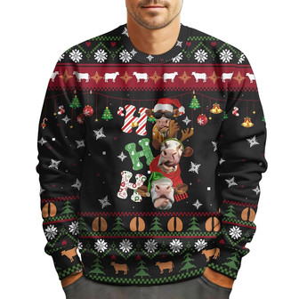 Funny Cow Movie Ugly Christmas Sweater for Men Women - Thegiftio UK