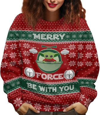 Merry Force Movie Ugly Christmas Sweater for Men Women - Thegiftio UK