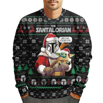 Santalorian Movie Ugly Christmas Sweater for Men Women - Thegiftio UK