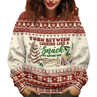 Snack Cake Movie Ugly Christmas Sweater for Men Women - Thegiftio UK
