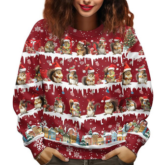 Squirrel Gifts for Christmas, Movie Ugly Christmas Sweater for Men Women - Thegiftio UK