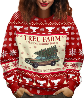 Tree Farm Gifts for Christmas, Movie Ugly Christmas Sweater for Men Women - Thegiftio UK