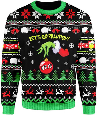 Let's Go Funny Printed Christmas Sweatshirt - Thegiftio UK