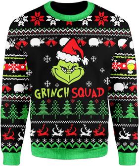 Squad Funny Printed Christmas Sweatshirt - Thegiftio UK