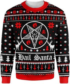 Sw Hail St Funny Printed Christmas Sweatshirt - Thegiftio UK