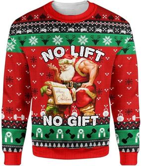 Xmas Gym Funny Printed Christmas Sweatshirt - Thegiftio UK