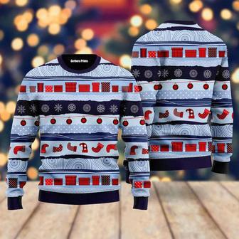 A Little Bit Fa La Funny Pattern Ugly Christmas Sweater For Men & Women | Favorety DE