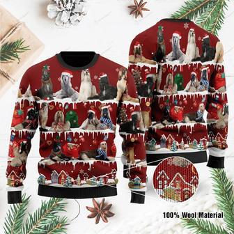 Afghan Hound Ugly Christmas Sweater | Favorety