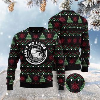 Aint No Laws When You Drankin Claws Ugly Christmas Sweater | Favorety