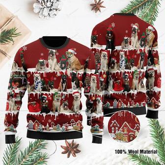 Akita Ugly Christmas Sweater | Favorety