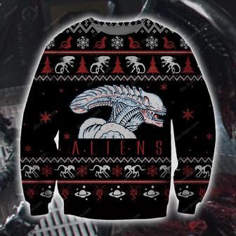 Alien Knitting Pattern Print Ugly Christmas Sweater | Favorety AU