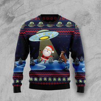 Alien Ugly Christmas Sweater unisex womens & mens, couples matching, friends, funny family sweater gifts | Favorety UK