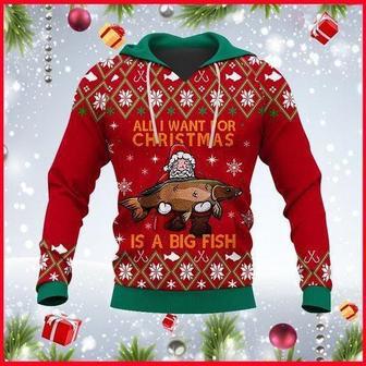 All I Want For Christmas Is A Big Fish Ugly Christmas Sweater | Favorety