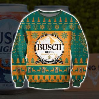 All Over Print Busch Buck Hunter Ugly Christmas Sweater | Favorety DE