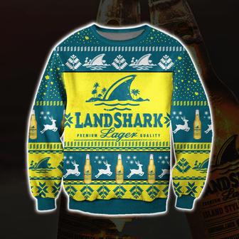 All Over Print Landshark Lager Beer Ugly Christmas Sweater | Favorety DE