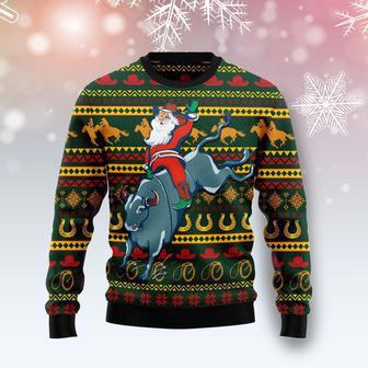 Amazing Cowboy Santa Claus Ugly Christmas Sweater | Favorety UK