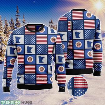 Amazing Minnesota Ugly Christmas Sweater Aop All Over Printed Sweater | Favorety CA