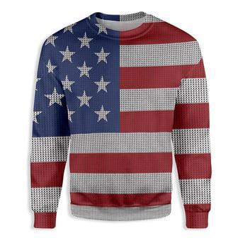 American Flag Ugly Christmas Sweater | Favorety AU