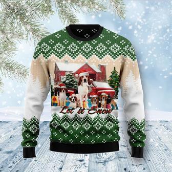 American Foxhound Let It Snow Ugly Christmas Sweater | Favorety