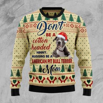 American Pit Bull Terrier Mom Ugly Christmas Sweater | Favorety CA