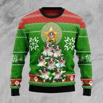 Australian Shepherd Pine Ugly Christmas Sweater | Favorety UK