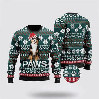 Australian Shepherd Santa Printed Christmas Ugly Sweater – Pet Lover Christmas Sweater | Favorety DE