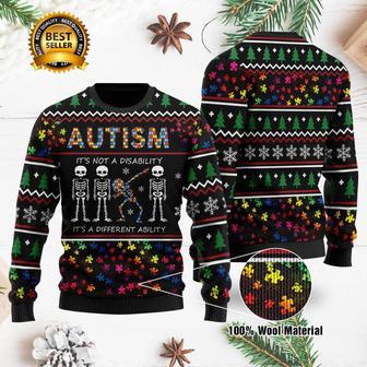 Autism Its Not A Disability Ugly Christmas Sweater | Favorety