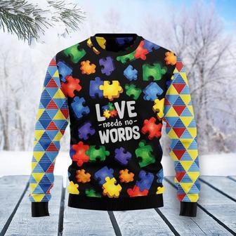 Autism Love Ugly Christmas Sweater | Favorety