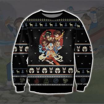 Avatar Print Knitting Pattern Ugly Christmas Sweater | Favorety