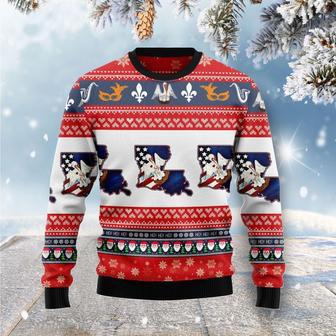 Awesome Louisiana Ugly Christmas Sweater | Favorety CA