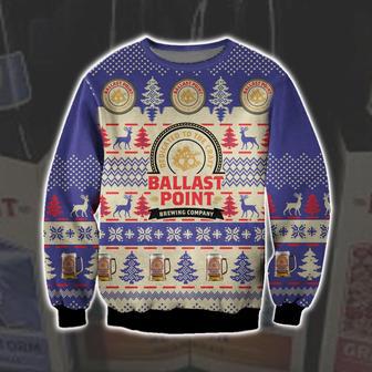 Ballast Point Beer Knitting Pattern Print Ugly Christmas Sweater | Favorety UK