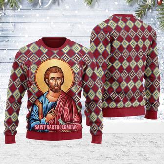 Bartholomew the Apostle Ugly Christmas Sweater | Favorety AU