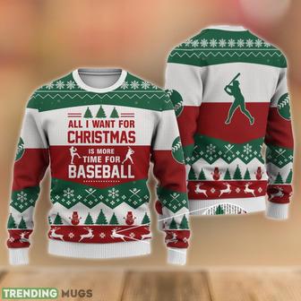 Baseball All I Want For Christmas Sweater Christmas Gift | Favorety UK