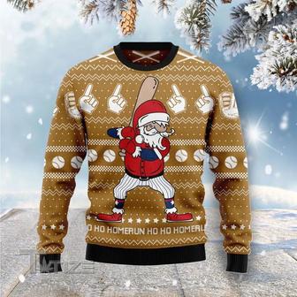 Baseball Ho Ho Homerun Ugly Christmas Sweater | Favorety DE