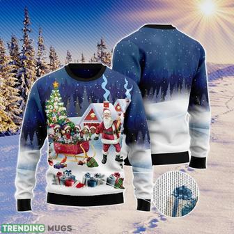 Beagle Santa Sled Ugly Christmas Sweater Aop All Over Printed Sweater | Favorety AU