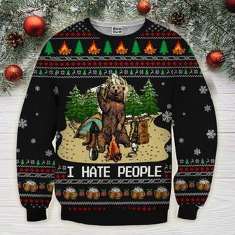 Bear Beer Camping Ugly Christmas Sweater | Favorety UK