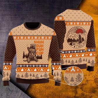 Bear Shuh Duh Fuh Cup Ugly Christmas Sweater | Favorety