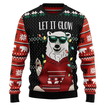 Bear Unisex Christmas Sweater Men & Women , Plus Size Xmas Pullover Sweashirt for Men and Women - Thegiftio UK
