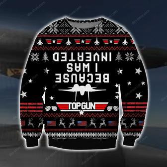 Because I Was Inverted Top Gun Ugly Christmas Sweater | Favorety UK