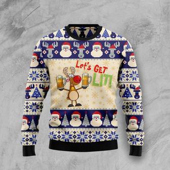 Beer Ugly Christmas Sweater unisex womens & mens, couples matching, friends, funny family sweater gifts | Favorety DE