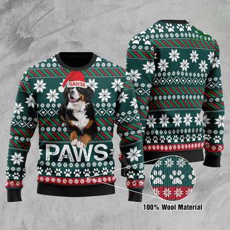 Bernese Mountain Dog Santa Printed Christmas Ugly Sweater | Favorety CA