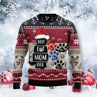 Best Cat Mom Ever Ugly Christmas Sweater | Favorety UK