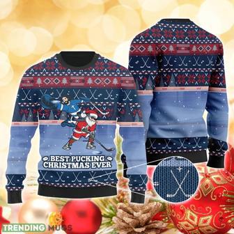 Best Pucking Christmas Ever Sweater Ugly Christmas Sweater For Men Women | Favorety AU