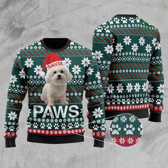 Bichon Frise Santa Printed Christmas Ugly Sweater ,Gift For Xmas Sweater | Favorety CA