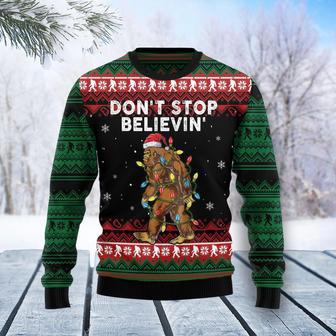 Bigfoot Dont Stop Believing Ugly Christmas Sweater | Favorety AU